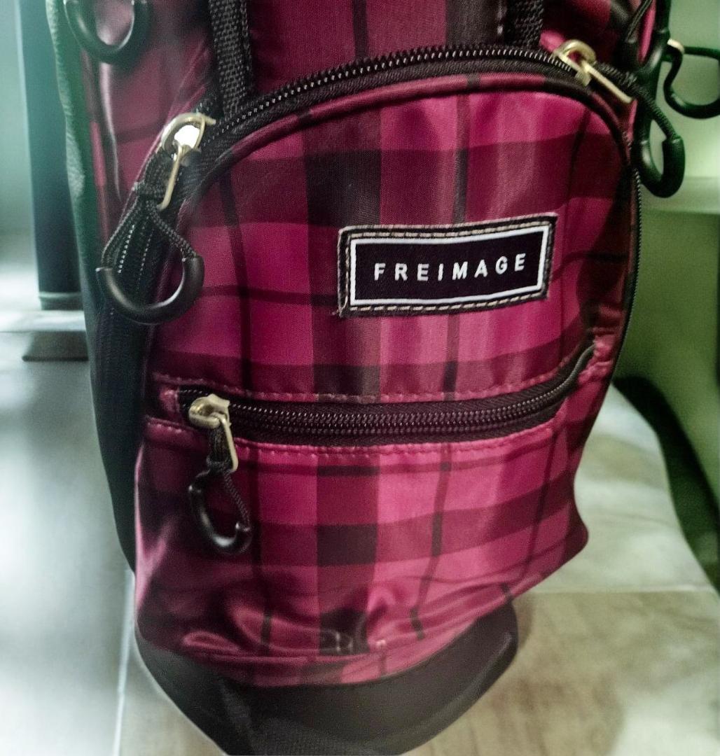 超々美品　FREIMAGE チェック柄 ゴルフバッグ