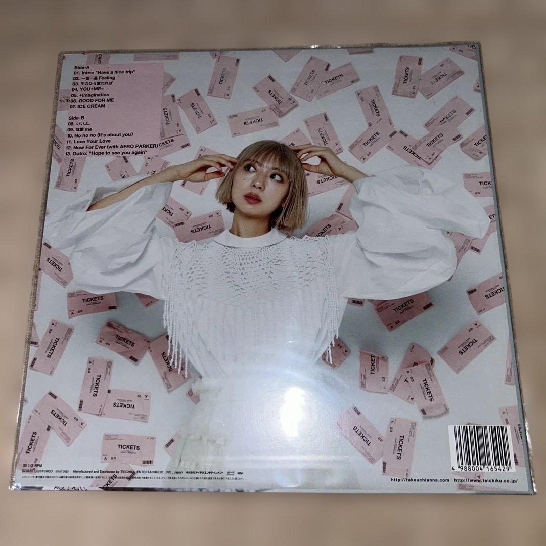 竹内アンナ LPレコード TICKETS