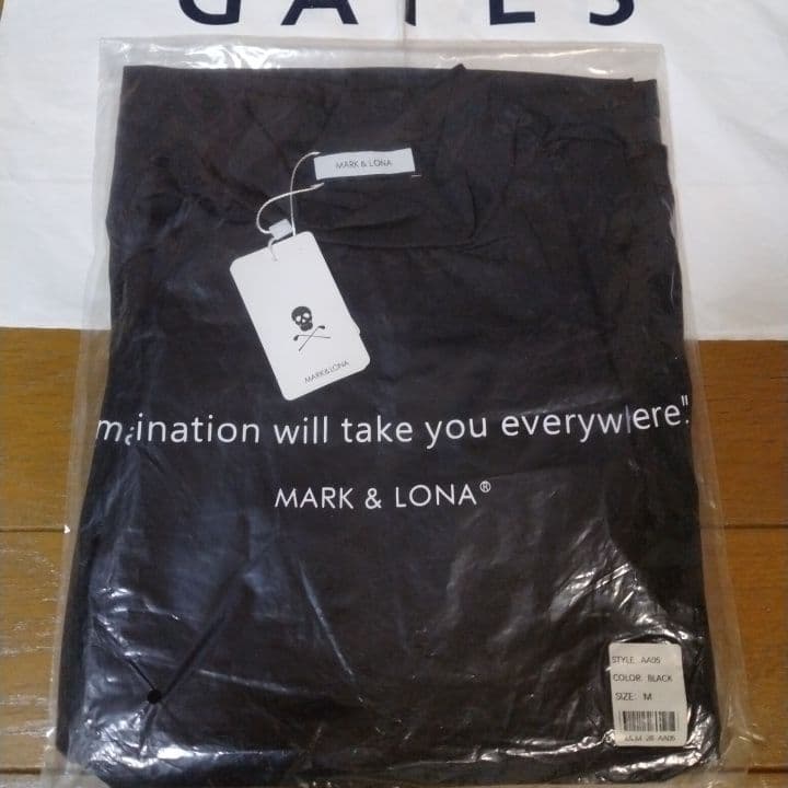 ⭐新品未使用⭐MARK&LONA⭐ 半袖⭐モック⭐黒⭐LL⭐