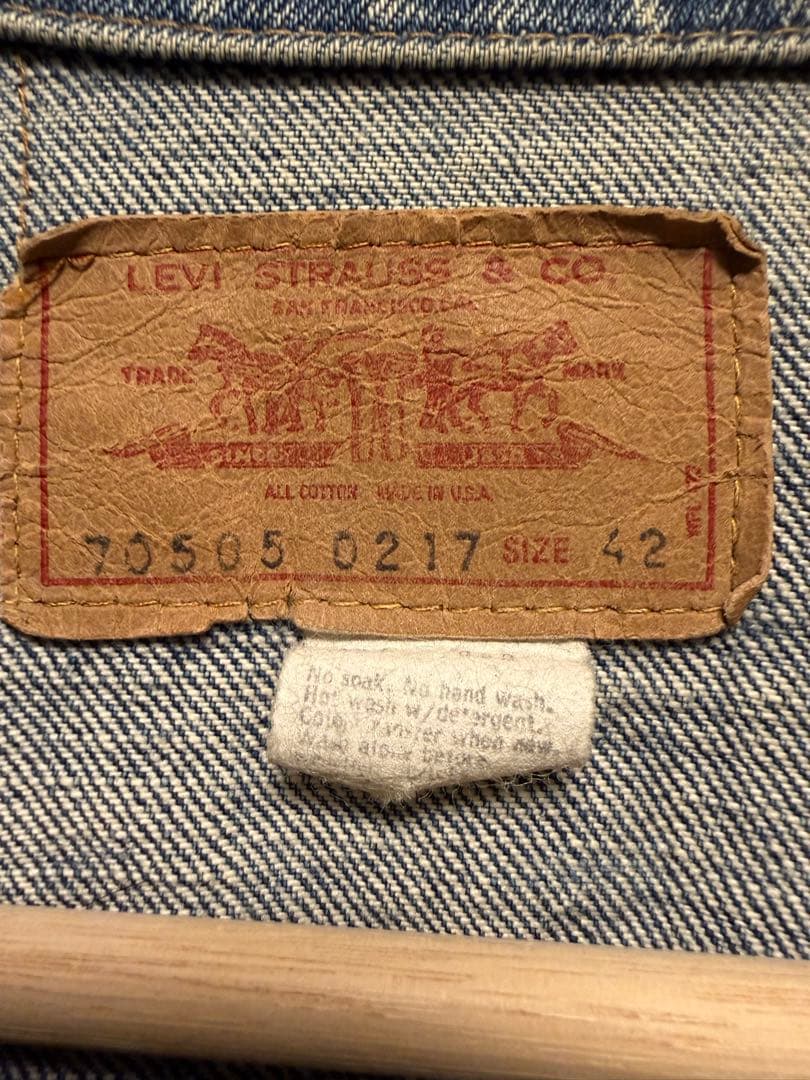 70s Levi's 70505 ケアタグ付 42 vintage