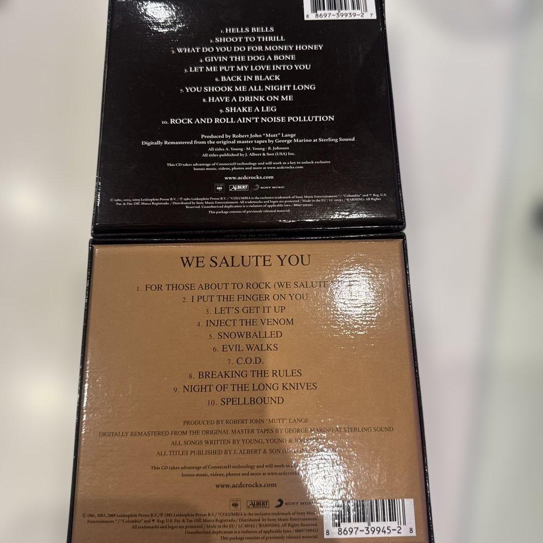 洋楽 AC/DC BACK IN BLACK For Those About to