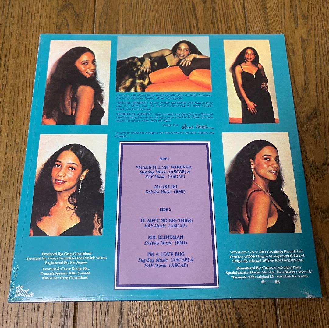 Donna McGhee / Make It Last Forever レコード