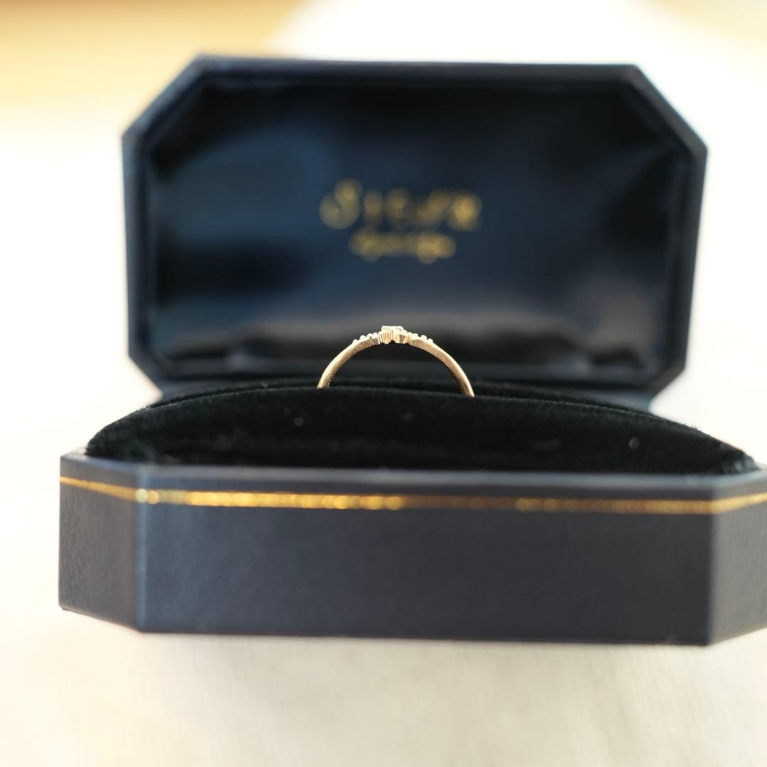 【キラキラ星】美品 SIENA ROSE ゴールドリング 9号 箱あり