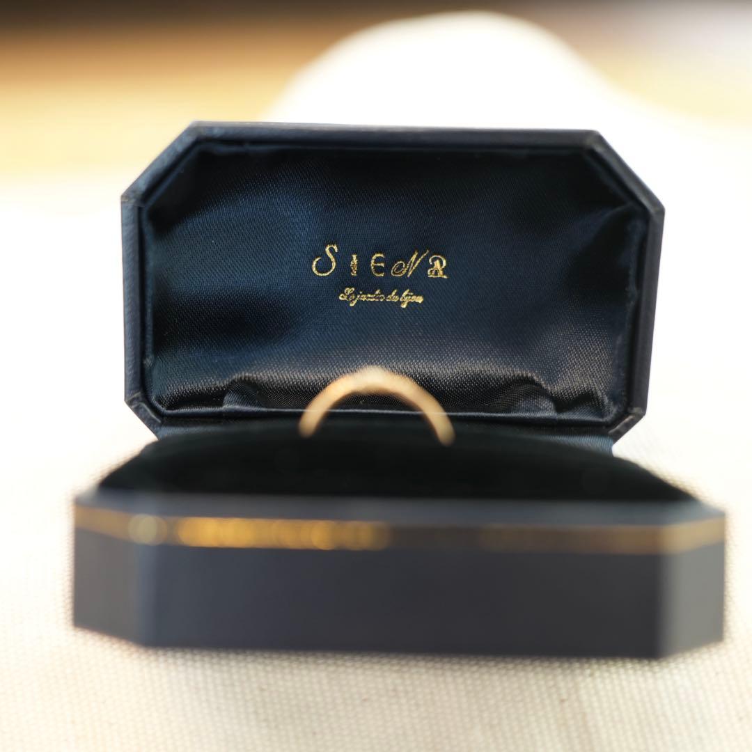 【キラキラ星】美品 SIENA ROSE ゴールドリング 9号 箱あり