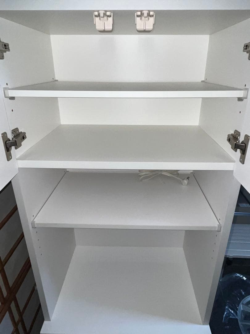 中古【ニトリ　エトナ60RB】東京、神奈川サービス有　レンジボード食器棚レンジ台