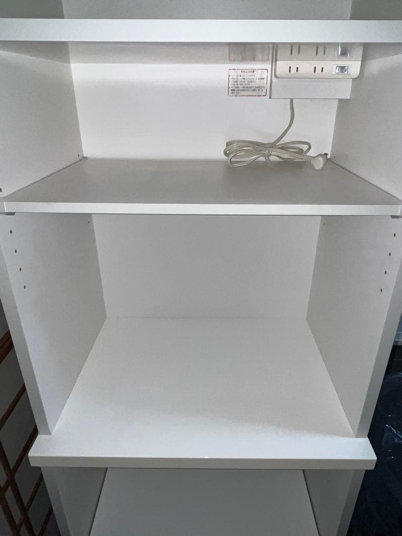 中古【ニトリ　エトナ60RB】東京、神奈川サービス有　レンジボード食器棚レンジ台