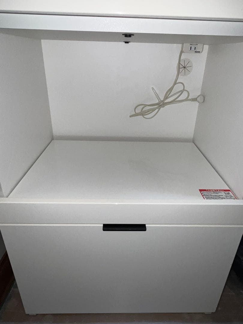 中古【ニトリ　エトナ60RB】東京、神奈川サービス有　レンジボード食器棚レンジ台