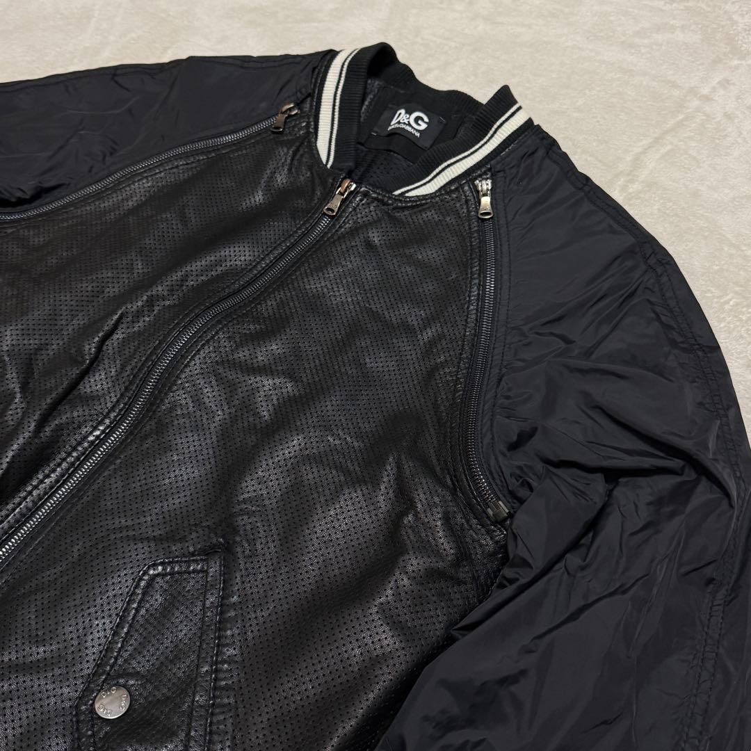 美品　ドルチェ&ガッバーナ　レザージャケット　2way ベスト　スタジャン