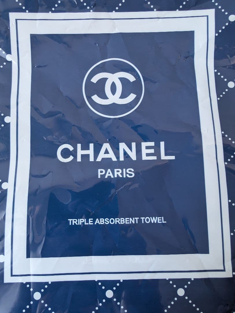 新品 CHANEL/シャネル バスタオル＆フェイスタオル 2枚セット ホワイト