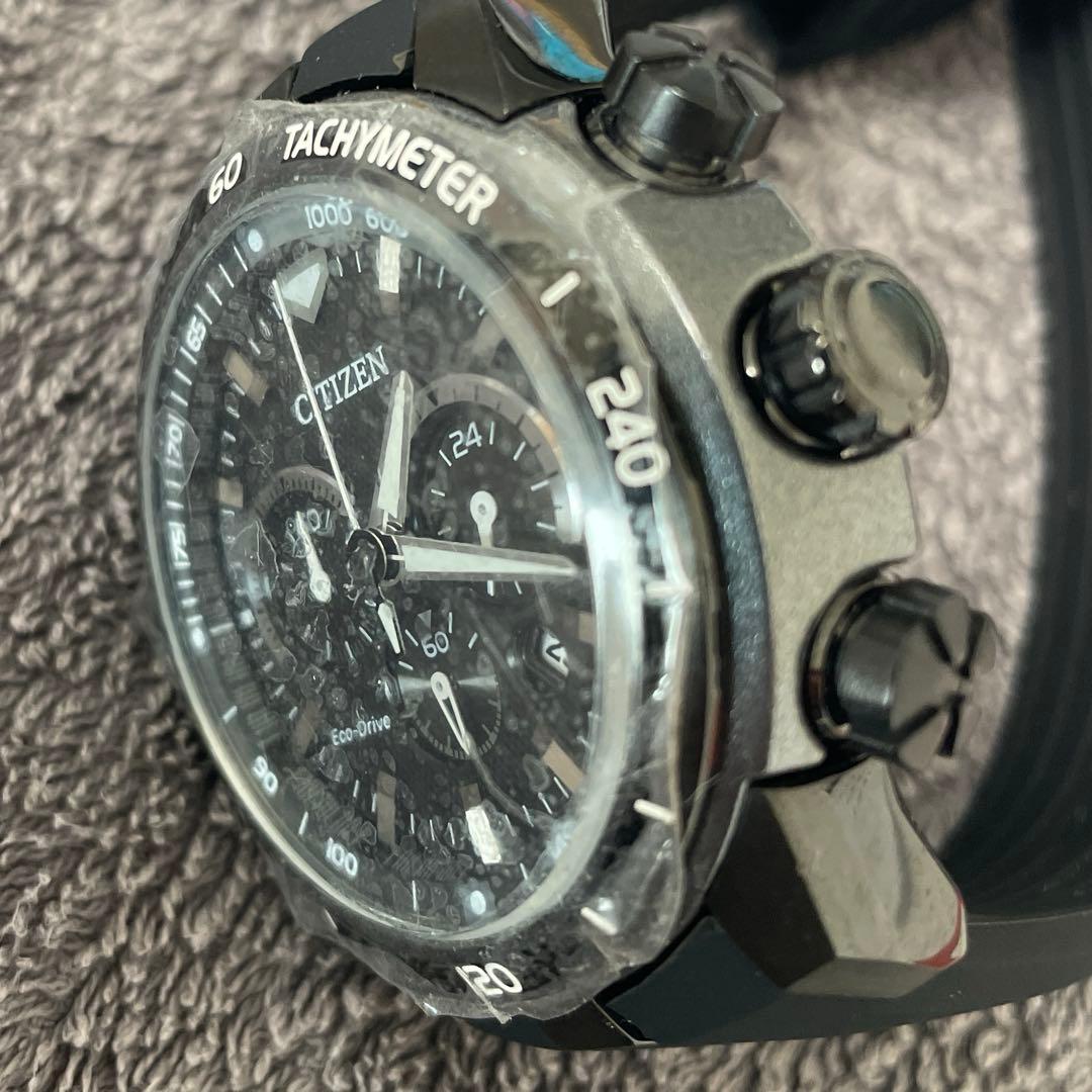 美品✨ベルト新品　シチズン　エコドライブ スポーティクロノ　CA4157-09E