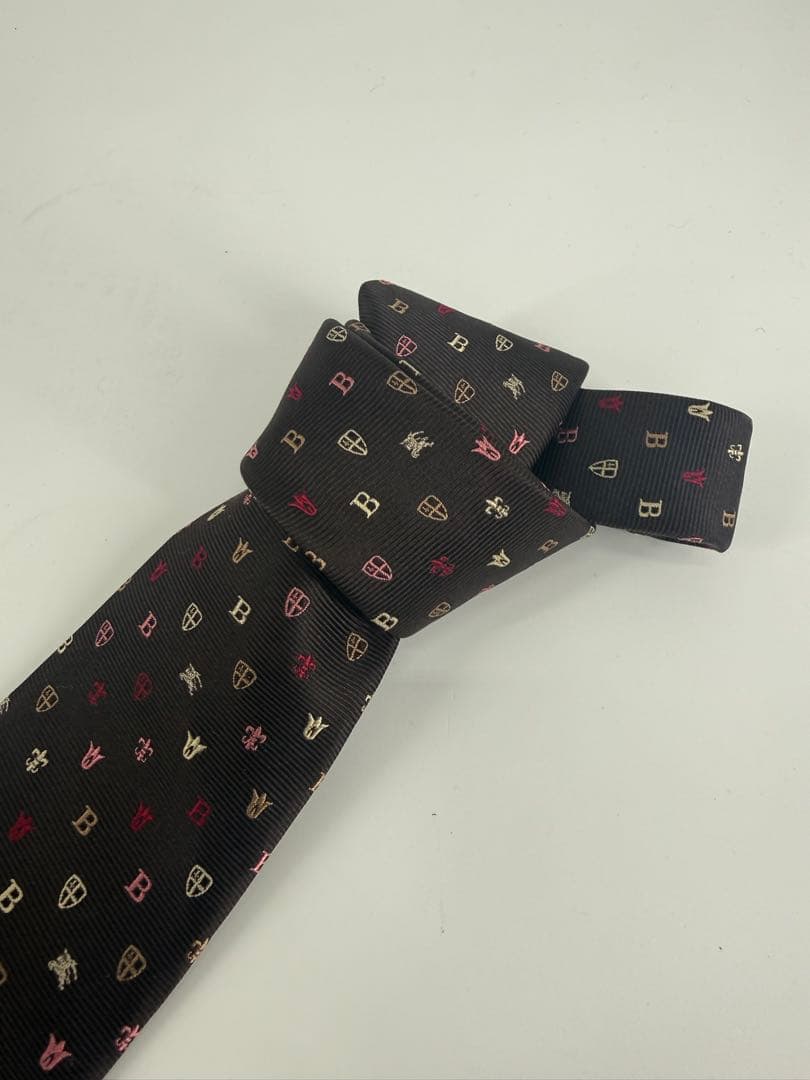 美品❣️BURBERRY BLACK LABEL シルク100%ネクタイ