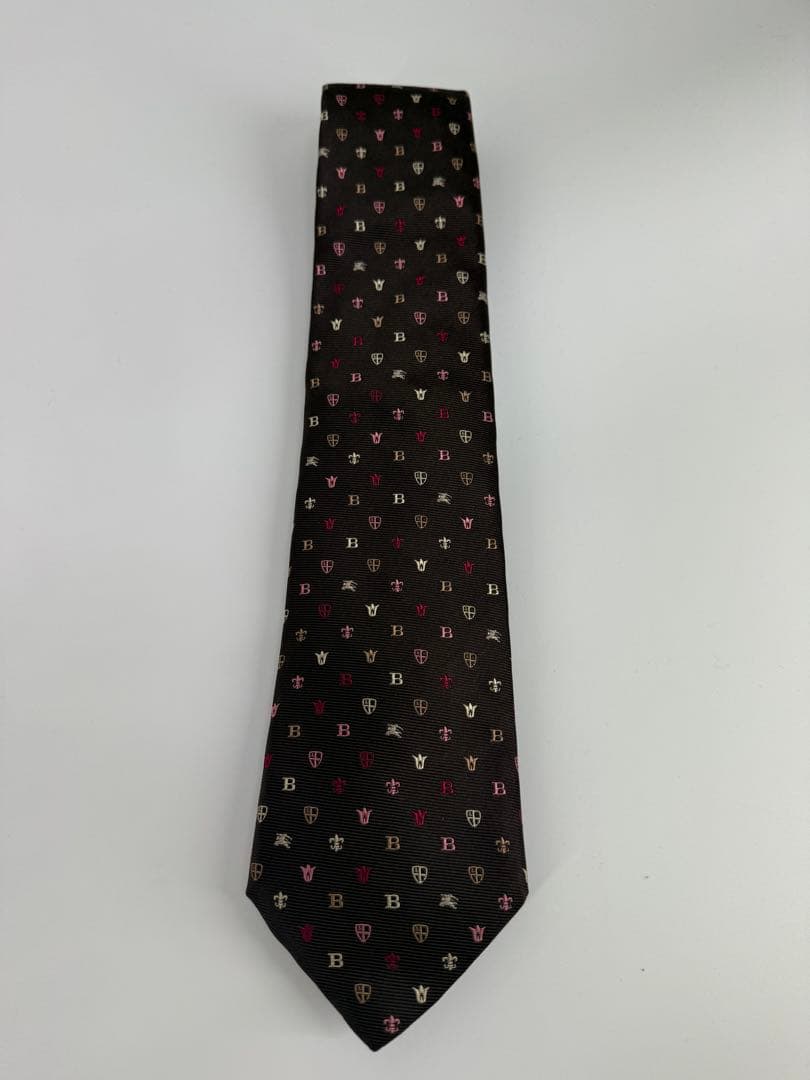 美品❣️BURBERRY BLACK LABEL シルク100%ネクタイ