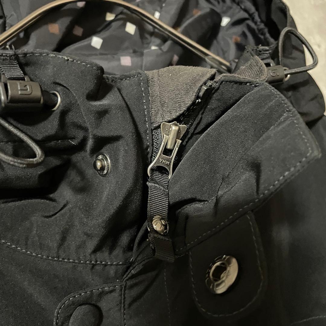 Burtonバートンスキーウェアスノーボードジャケットパーカーフード付黒ブラック