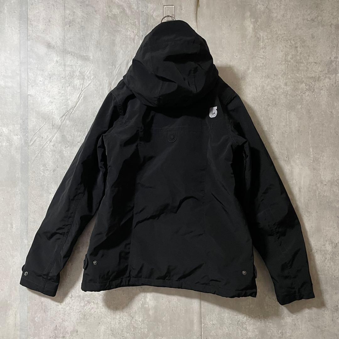 Burtonバートンスキーウェアスノーボードジャケットパーカーフード付黒ブラック