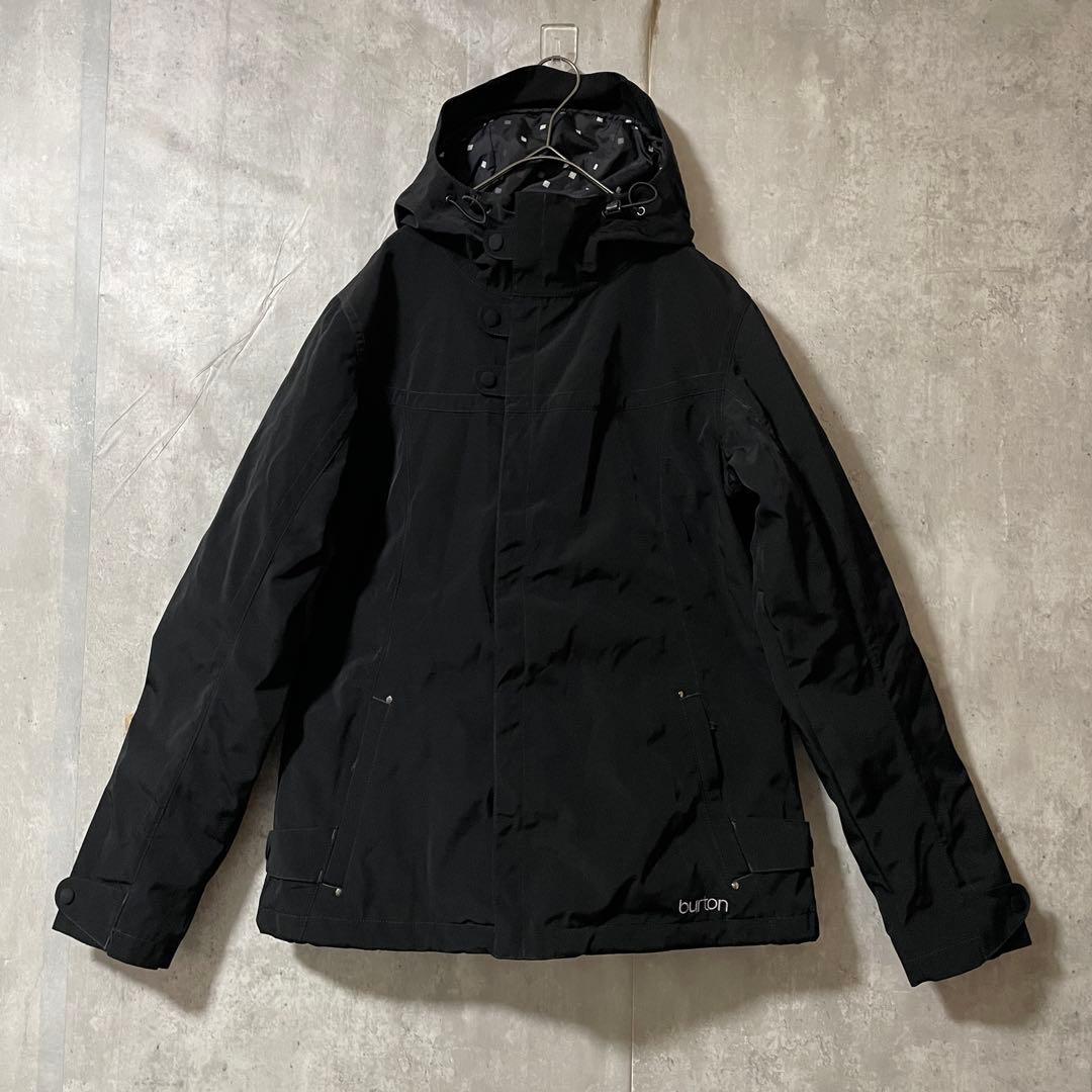 Burtonバートンスキーウェアスノーボードジャケットパーカーフード付黒ブラック
