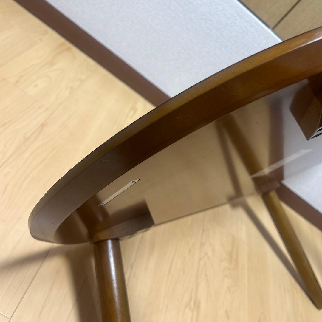 カリモク60+ ローテーブル 楕円 台 品番T36330 RW ウォールナット