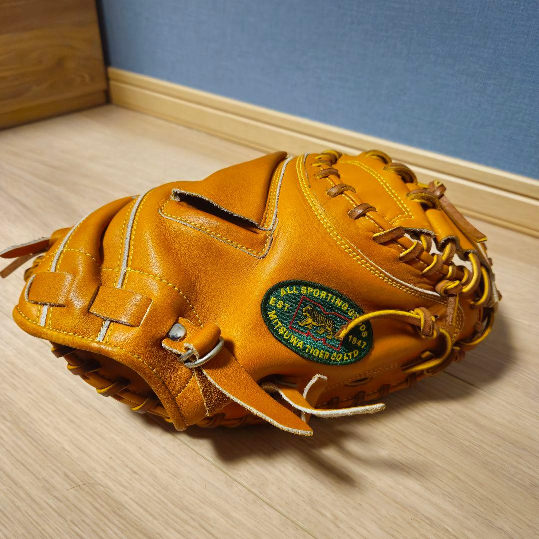 ミツワタイガー 型抜群 即戦力 軟式少年 キャッチャーミット