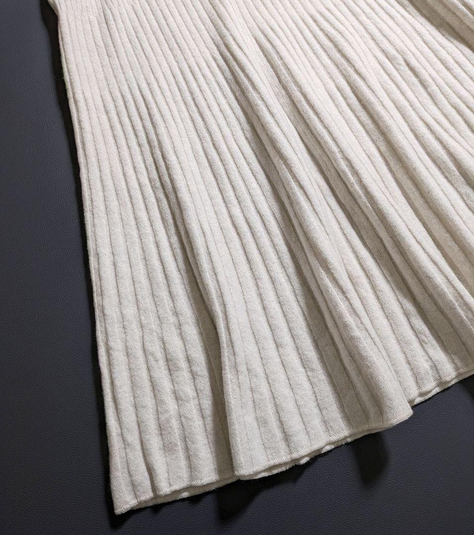 ガリャルダガランテ／23AW 定価3万円 フレアスリーブ リブニットワンピース