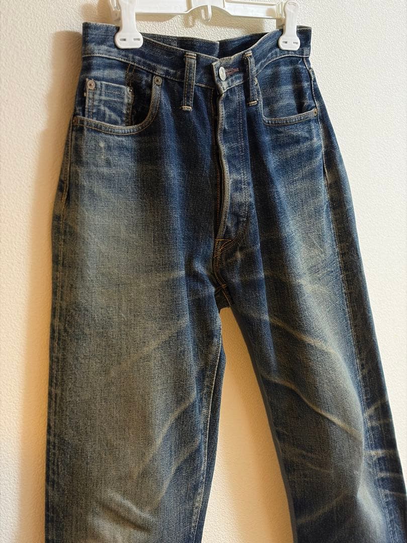 旧ドゥニームDENIMEオリゾンティ期 　　XXデニムパンツ鬼ヒゲ蜂の巣