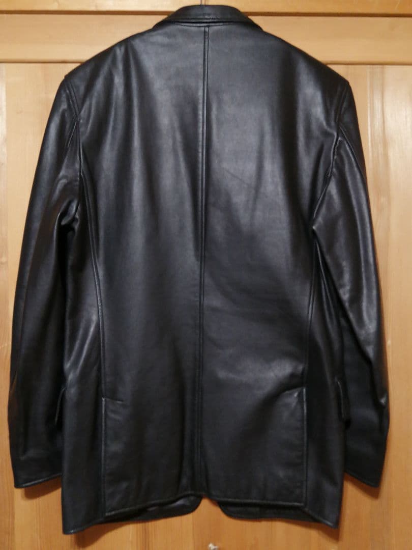 90s 美品　Paul Smith　Lサイズ　本革テーラードジャケット　ブラック