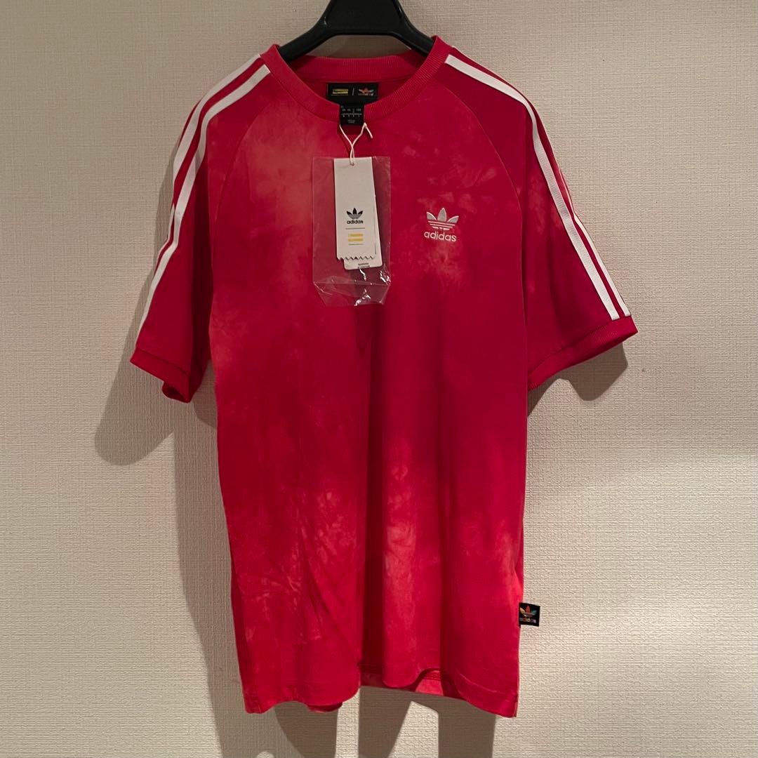 新品★ adidas タイダイシャツ S/M レッド
