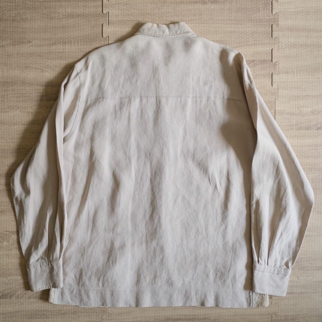 50s 60s euro vintage リネン シャツ ジャケット イタリア製
