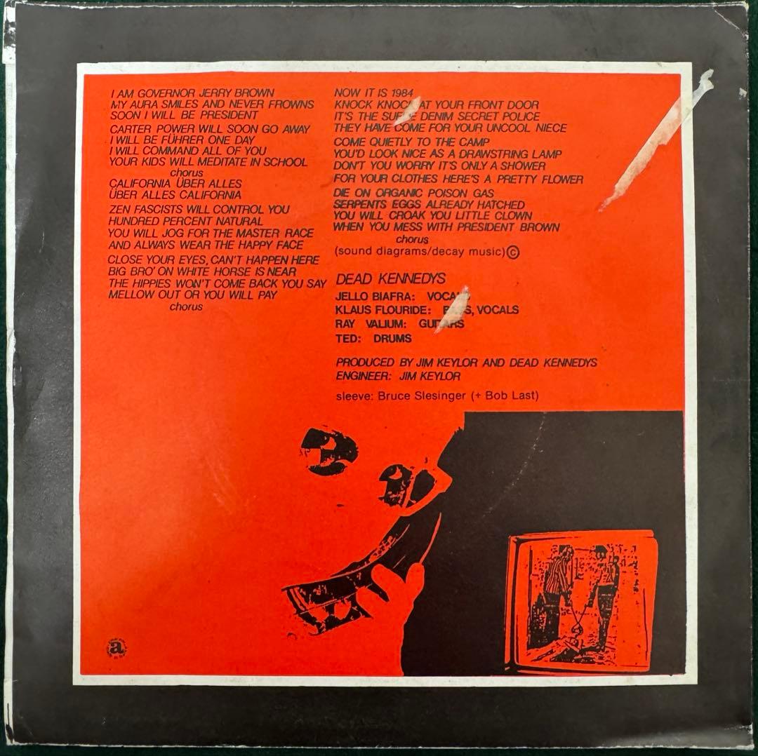 DEAD KENNEDYS 7inch レコード　1st ep