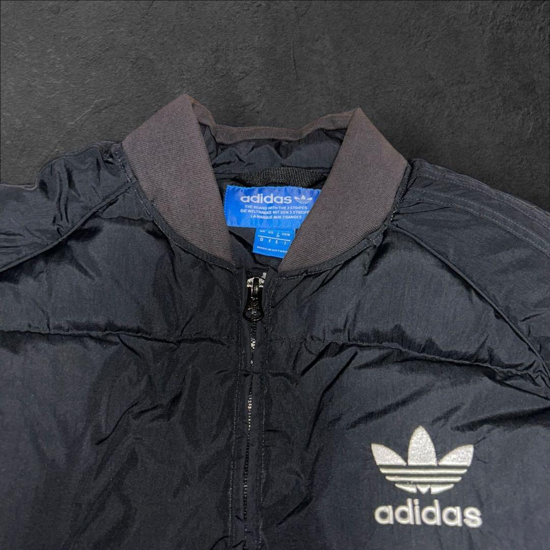 adidasボンバージャケットナイロンブルゾン トレフォイルロゴ刺繍ドローコード