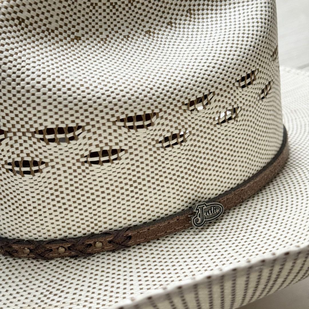 【平井大さん着用モデル】使用数回 JUSTINカウボーイハット 頭位57cm