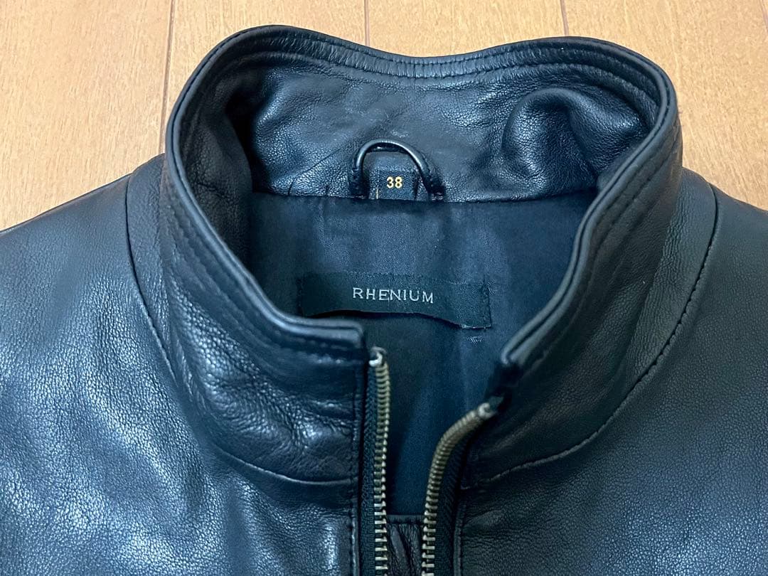 RHENIUM HIDEAWAYS シングル ライダース 38 レザージャケット