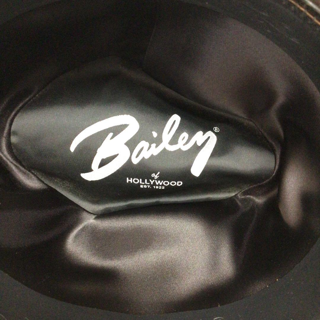 Bailey madison ウールフェルトハット ダークブラウン 羽根付き