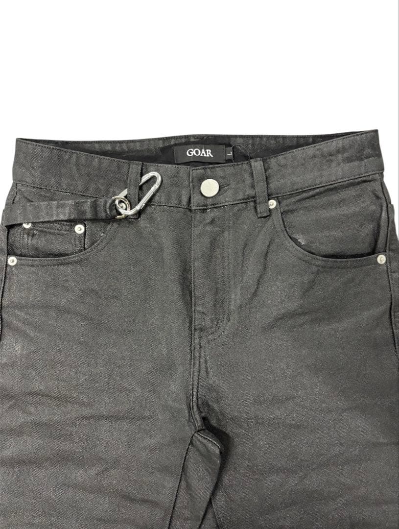 パンツ GOAR ARCHIVE STRAPPED STRAIGHT OIL PANTS