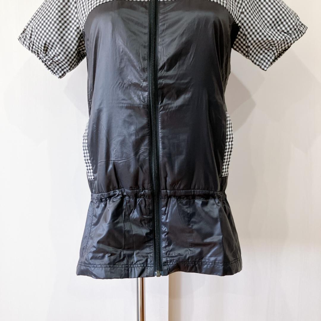 【極美品】　クレージュスポーツフューチャー　チェック柄ジップアップジャケット