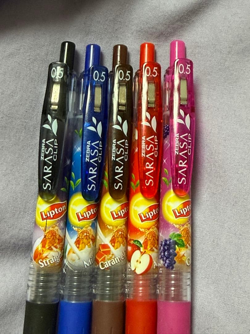 SARASA×Lipton 香り付きボールペン 5本セット☆2013年限定商品☆