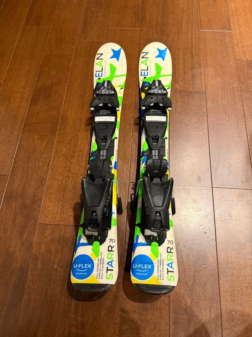 子供用スキーセット　板UFLEX STAR70とブーツ カザマSPAX 3J