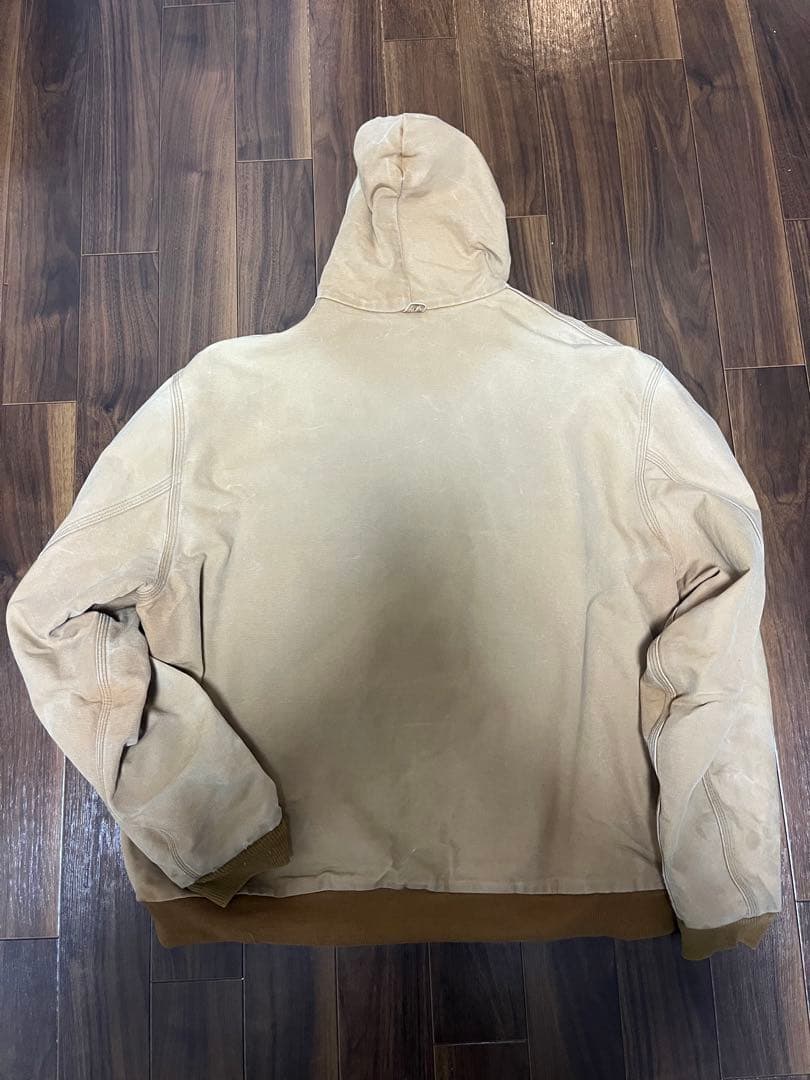Carhartt アクティブジャケット ダック地 裏地チェック