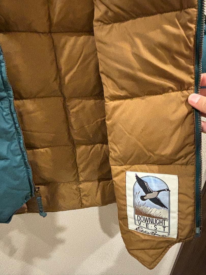 90s 00s Eddie Bauer グースダウン コットンダウンベスト