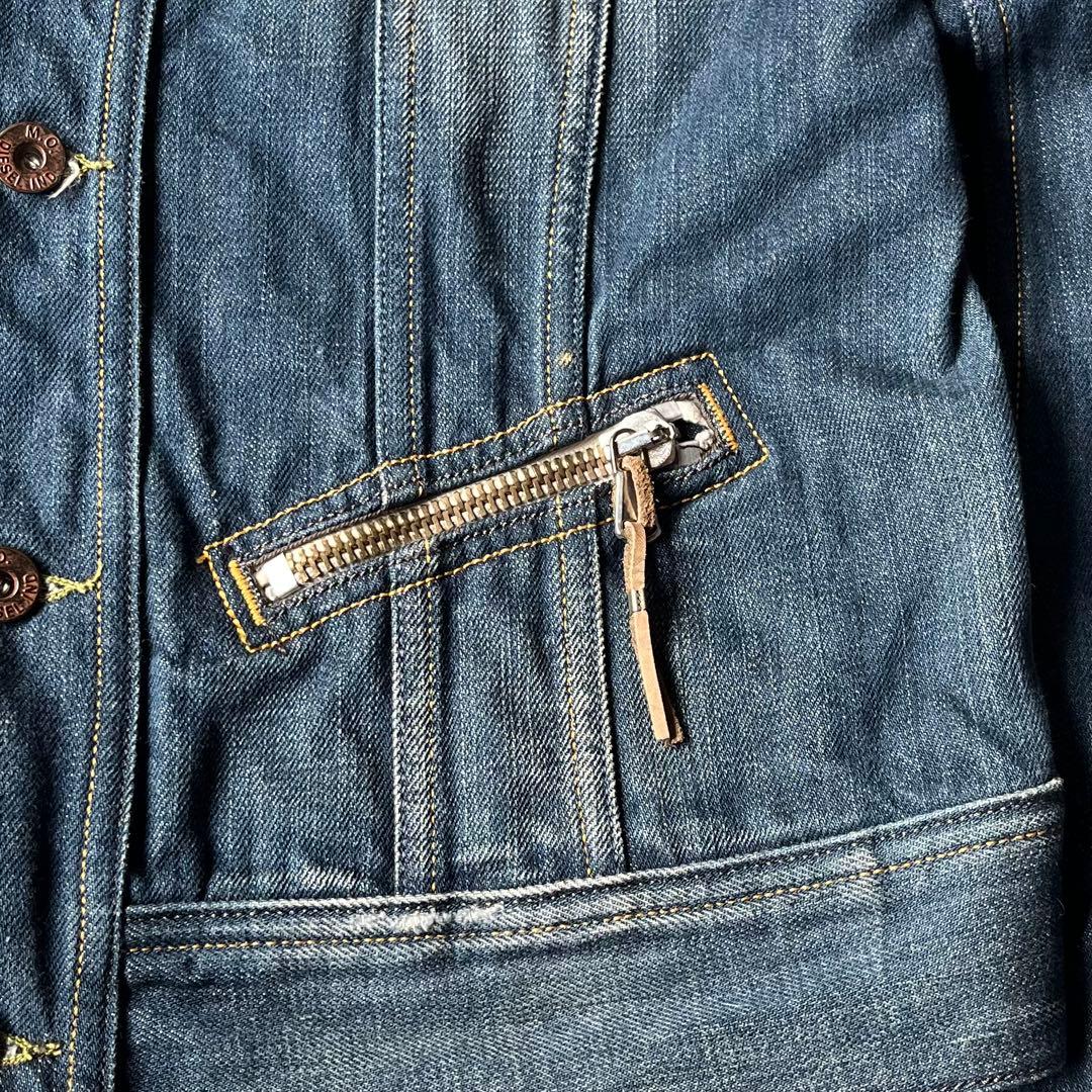 DIESEL ディーゼル デニムジャケット Gジャン ダメージ加工 短丈 M