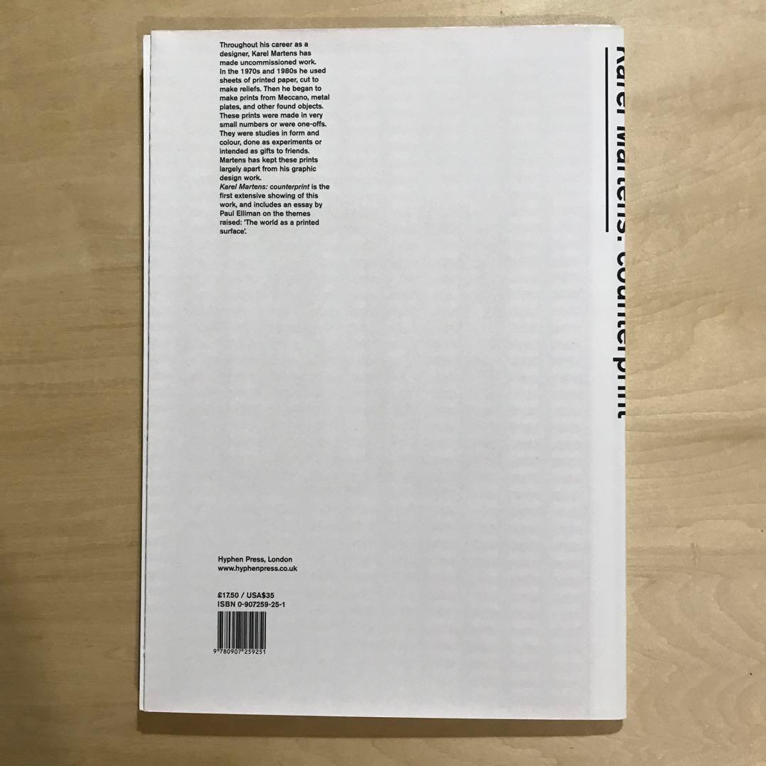 洋書 Karel Martens: Counterprint