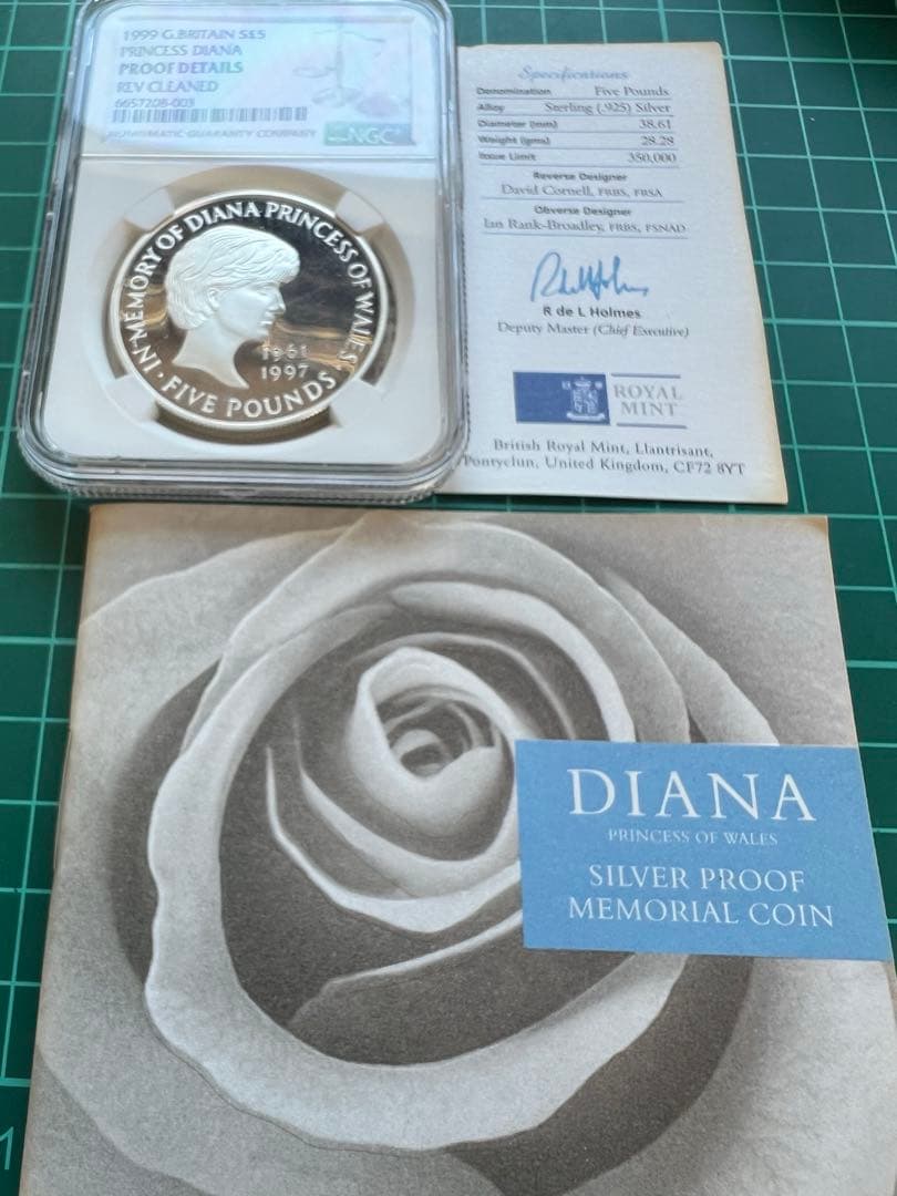 外国銀貨　NGC イギリス5P銀貨