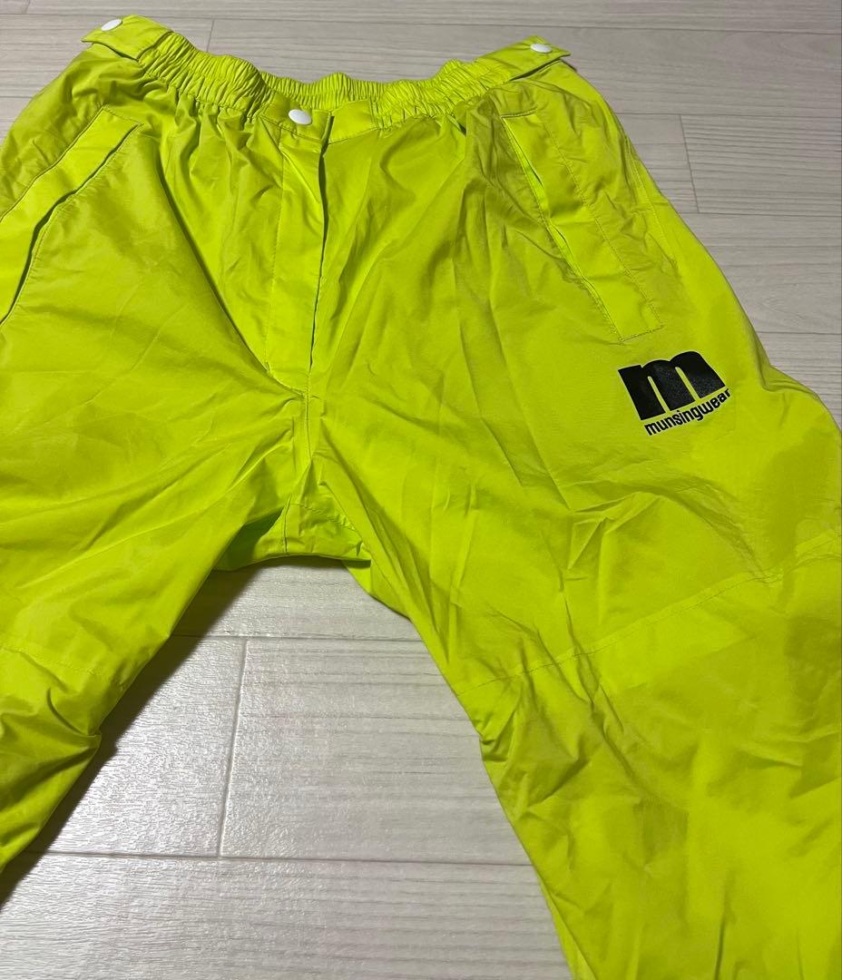 Munsingwear マンシングウェア レインウェア/イエロー 上下セット M