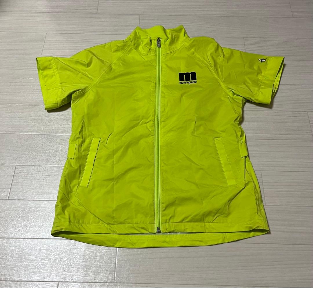 Munsingwear マンシングウェア レインウェア/イエロー 上下セット M