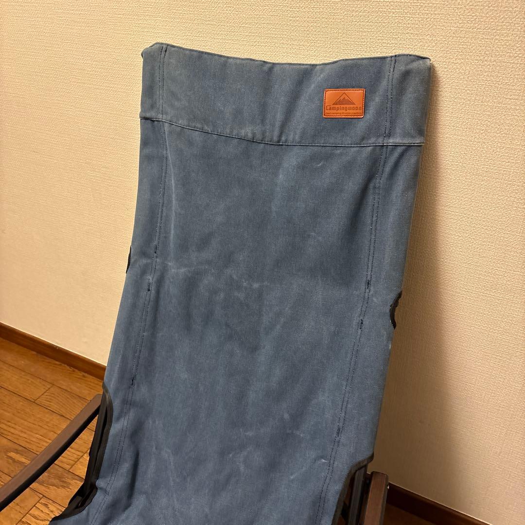 Campingmoon アウトドアチェア ブルー ハイバック✨