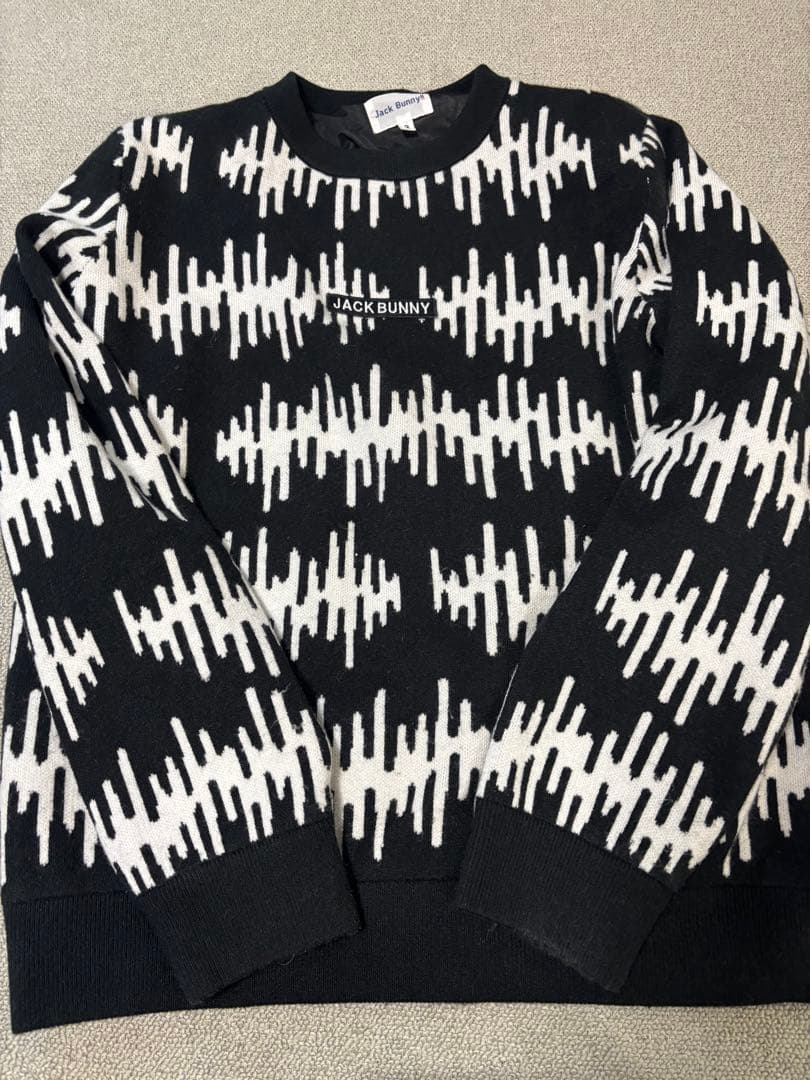 チャンキョウ パーリーゲイツ ジャックバニー クルーネックニット 防風