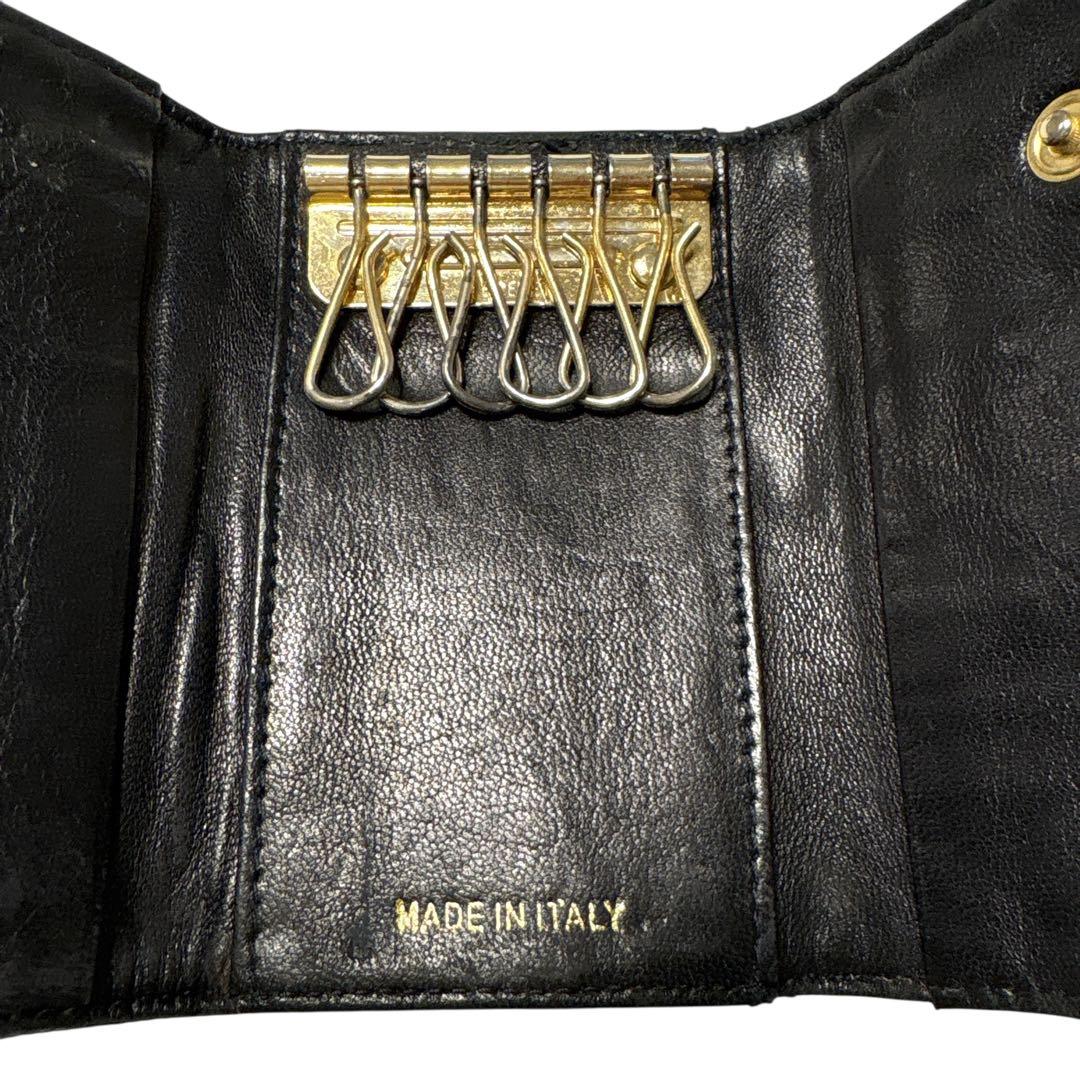 ［正規品］PRADA プラダ　キーケース　キルティング ブラック　黒　6連