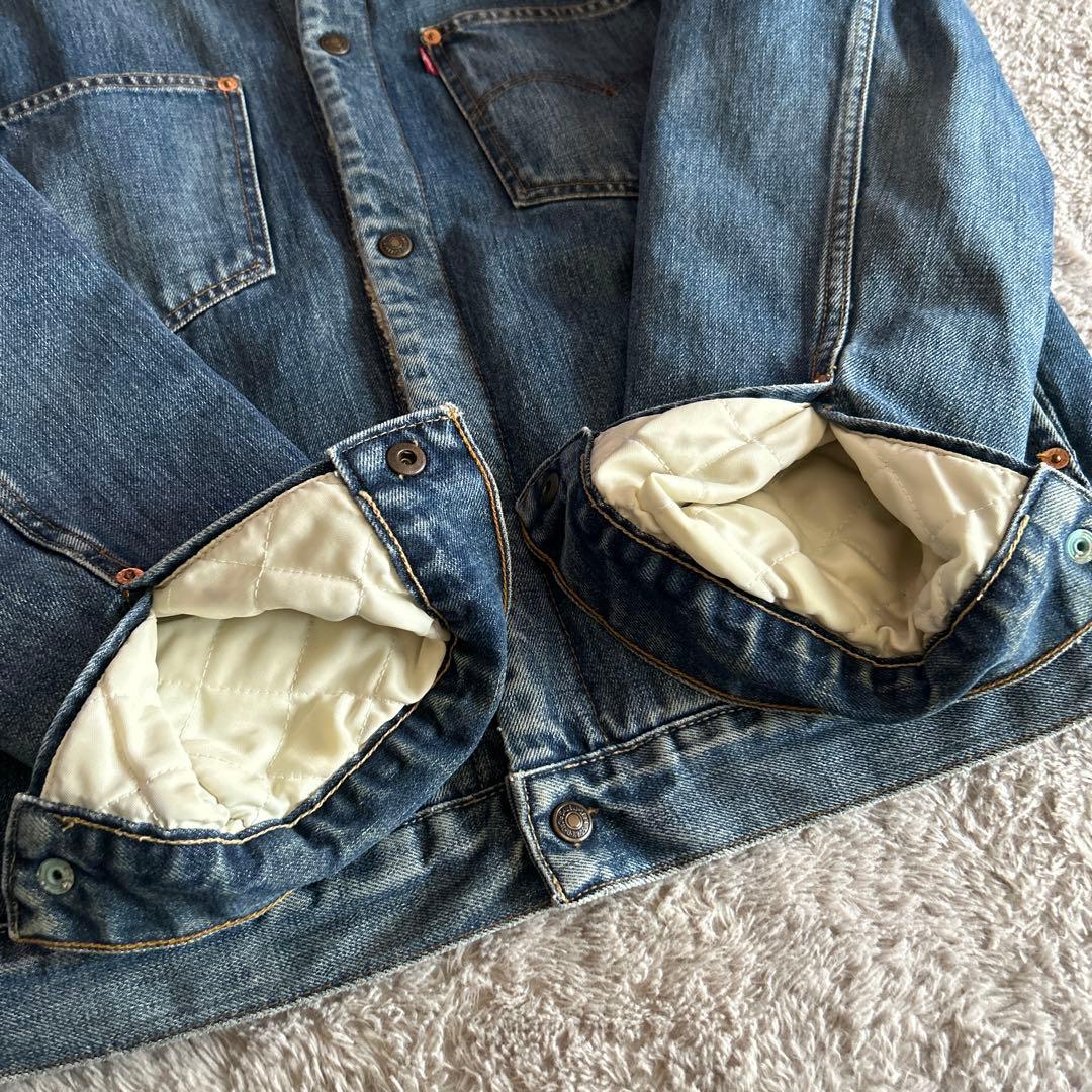 00s ユーロ Levi's 71511 ボアデニムジャケット ハンドウォーマー