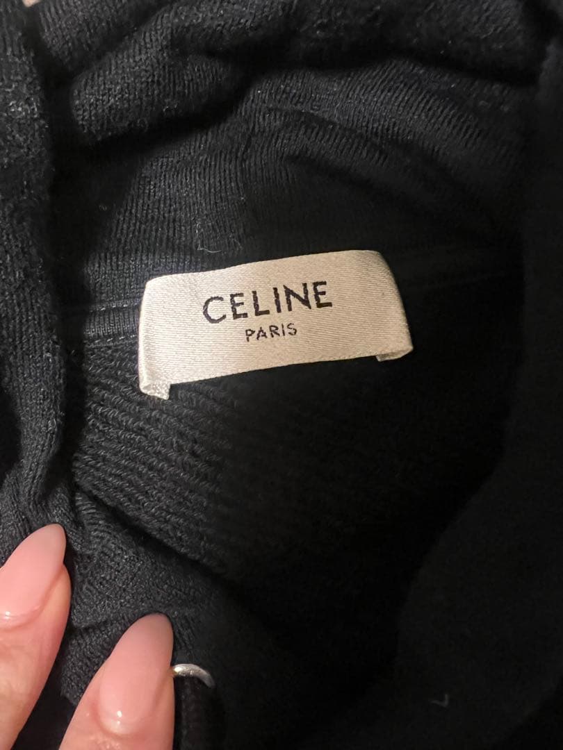 正規品CELINE トリオンフ ルーズフーディー / カシミアコットン
