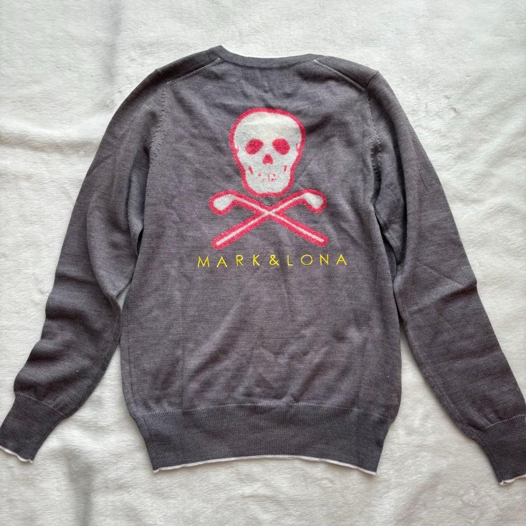 MARK&LONA 薄手　ニット　トップス　グレー　M