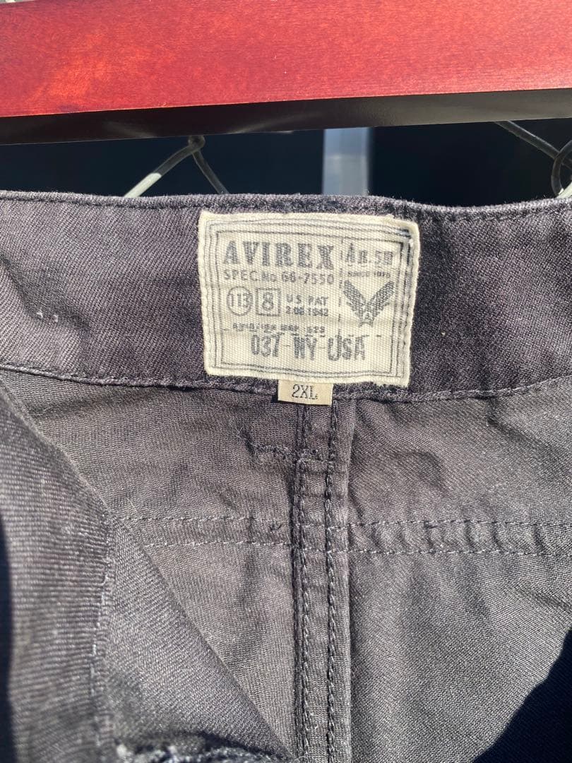 AVIREX スクウェアポケット カーゴパンツ　2XL