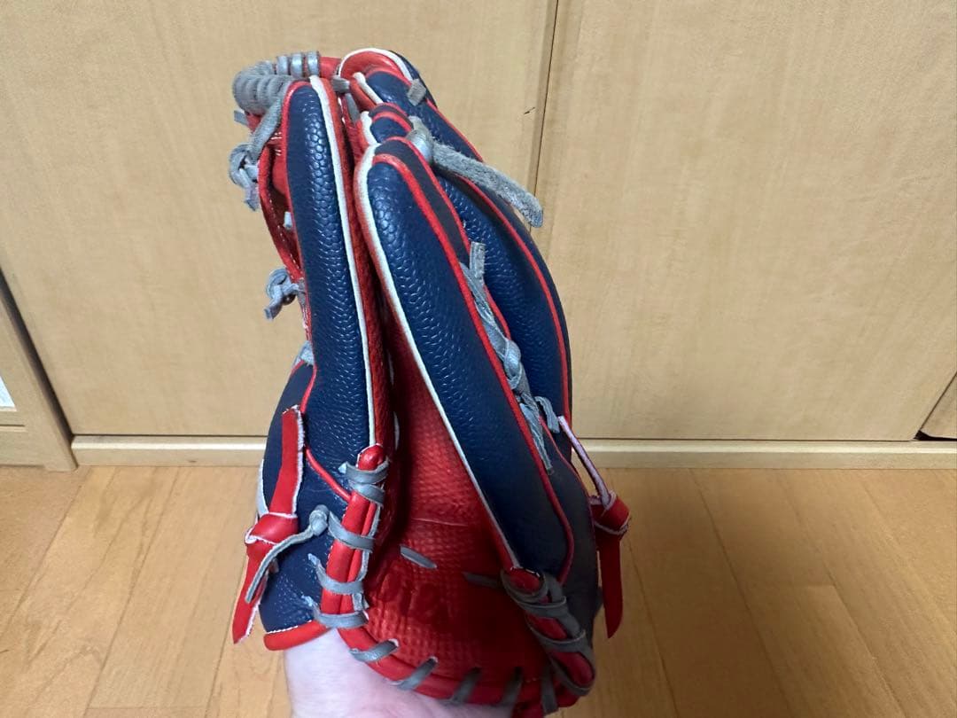 Wilson ウィルソン 軟式 87型 型付け済み ネイビー/レッド